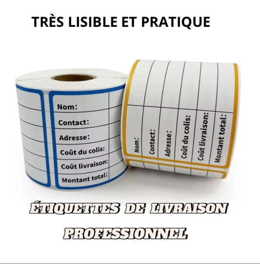 Etiquettes de Livraison autocollantes