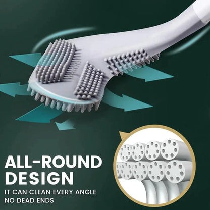 Pack de 3 Brosses de Toilette ErgoClean : Nettoyage Profond et Confortable