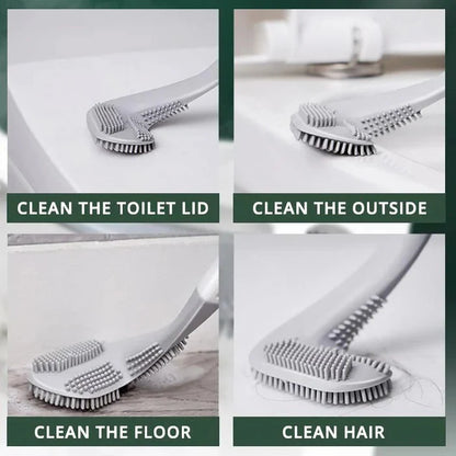 Pack de 3 Brosses de Toilette ErgoClean : Nettoyage Profond et Confortable
