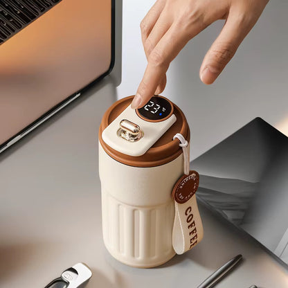 Thermos Intelligent en Acier Inoxydable à Affichage LED