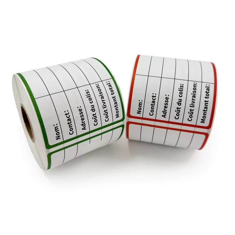 Etiquettes de Livraison autocollantes